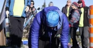 Christiane Plamondon à son 100ème km