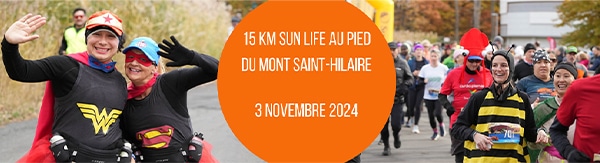 15 km Sun Life au pied du Mont Saint-Hilaire