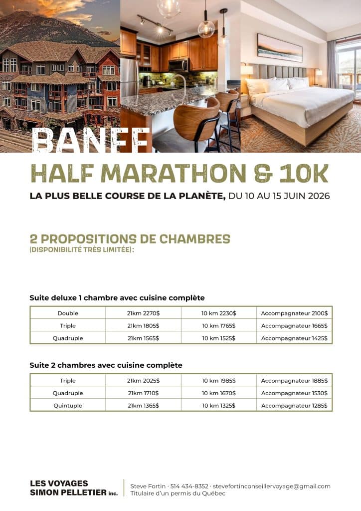 L'AVENTURE DE COURSE À PIED D'UNE VIE à Banff